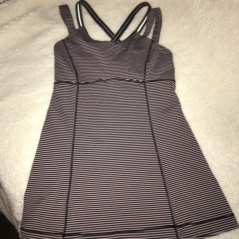 Striped Lululemon tank size 2